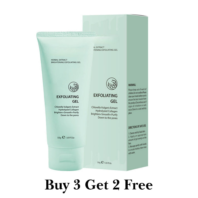 Kräuter-Exfoliating Gel mit Chlorella & Kollagen – Aufhellendes Peeling für glatte, reine Haut