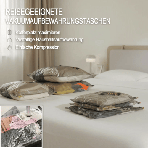 60% OFF DE Vakuum-Kompressionsbeutel für Reisen & Zuhause – Platzsparende Aufbewahrung für Kleidung 🧳🏠 (Copy)