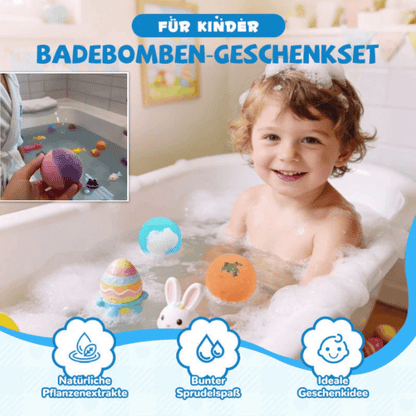🛁 [12-teiliges Geschenkset mit Badekugeln für Kinder 💙] – 12 Tage lang jeden Tag eine neue Überraschung aus der Unterwasserwelt! 🐳 🎁