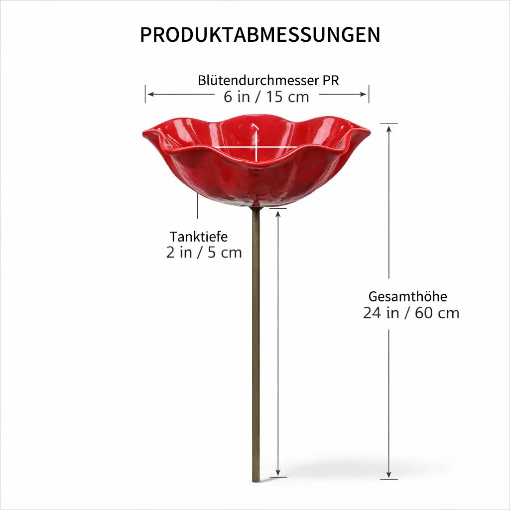 💖🎁 Geschenke zum Muttertag 2026 mit 49 % Rabatt 🎁Handgefertigter Metall-Gartenstecker mit Blume und Vogel 🐦