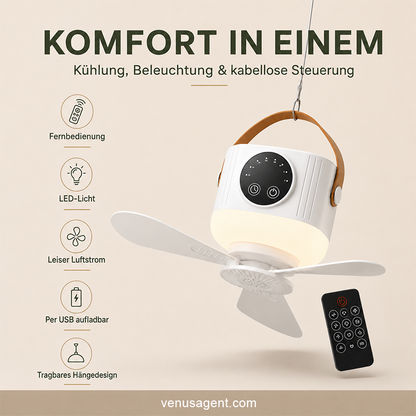⏰ Zeitlich begrenztes Angebot: 40% RABATT auf wiederaufladbaren Deckenventilator mit LED! 🌬️✨