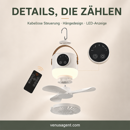⏰ Zeitlich begrenztes Angebot: 40% RABATT auf wiederaufladbaren Deckenventilator mit LED! 🌬️✨