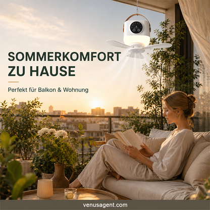 ⏰ Zeitlich begrenztes Angebot: 40% RABATT auf wiederaufladbaren Deckenventilator mit LED! 🌬️✨