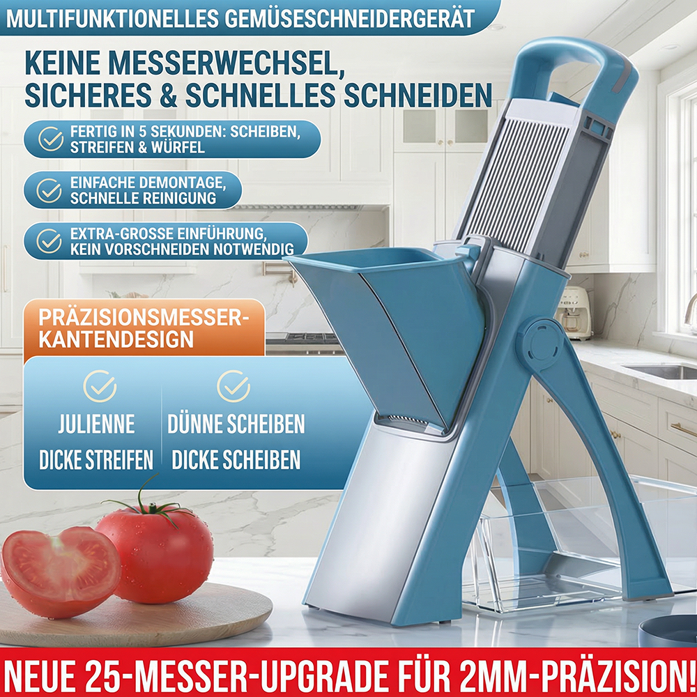 🥒✨ Multifunktionaler Gemüseschneider - Perfekt geschnitten in Sekunden! 🥕✨ Spart Zeit, vereinfacht die Küchenarbeit – hohe Qualität & langlebiges Design für deine nachhaltige Küche.