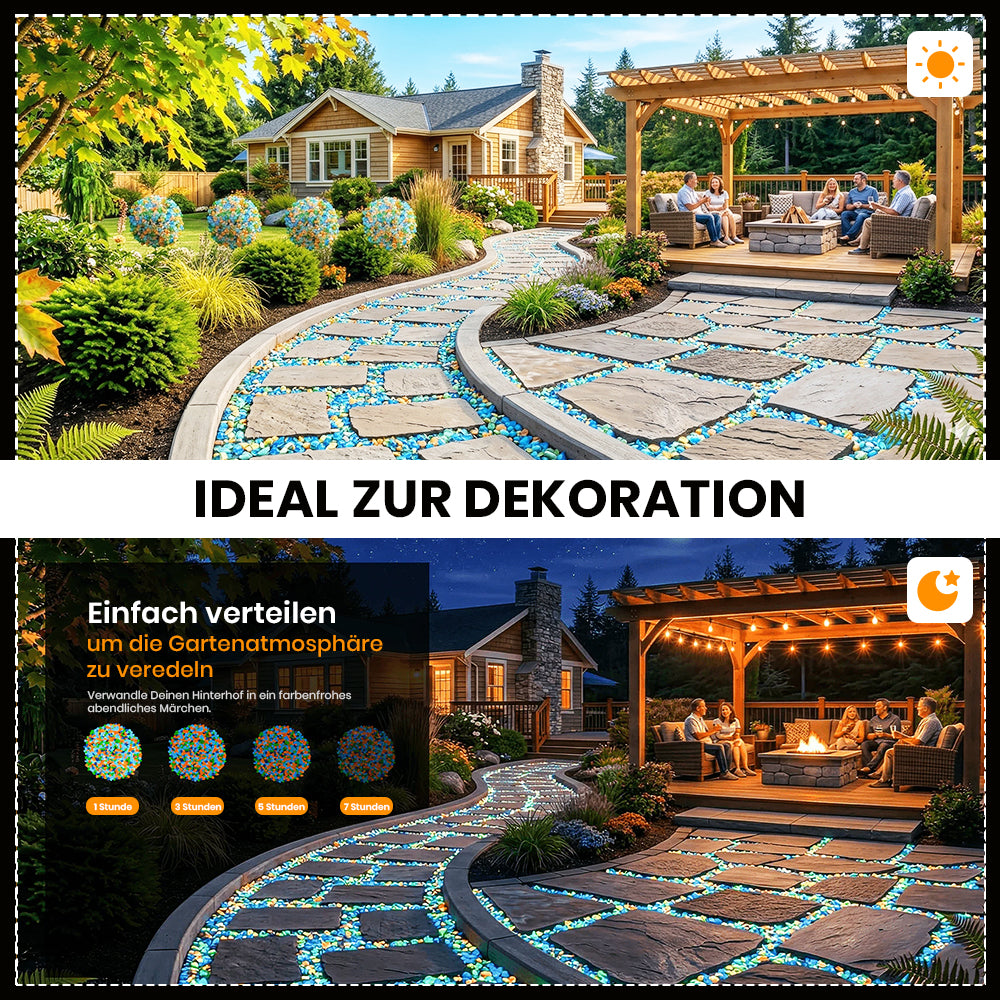 🏆Flash-Sale⚡Selbstleuchtende Steine – beleuchten Sie Ihre Außenumgebung mit einem bezaubernden Schein!