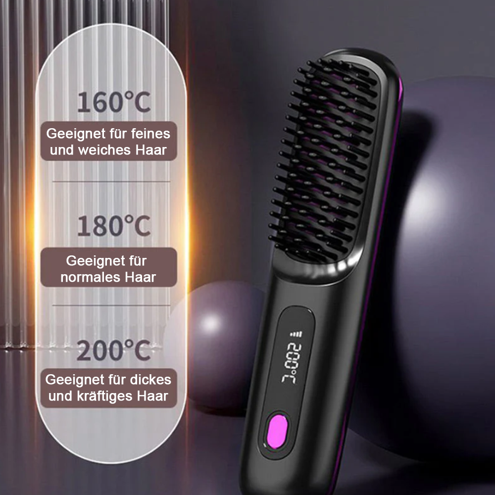 60% OFF DE💖Neujahrs-Sonderangebot: 50 % Rabatt💖 Kabelloser, keramisch beheizter Haarglätter-Kamm -Remifa® (Copy)