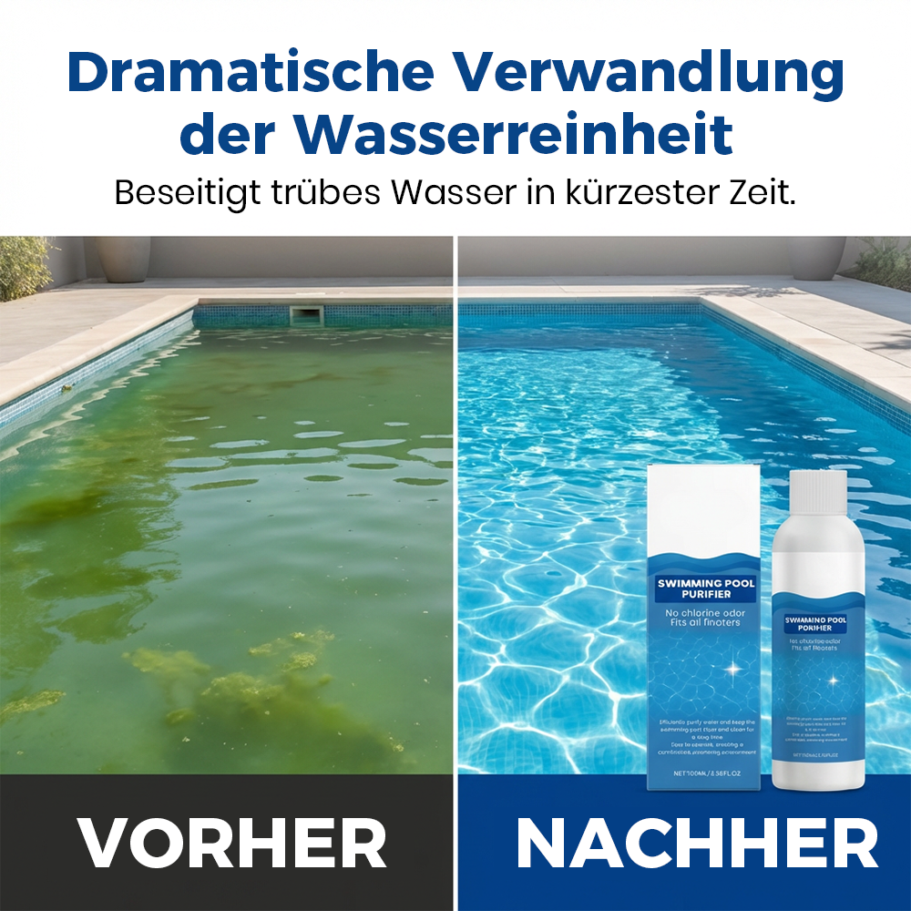 Schwimmbadreinigungsflüssigkeit – effektiv gegen Algen & Trübungen – für klare, hygienisch saubere Becken – ideal für Aufstell- & Folienbecken🏊‍♂️💧