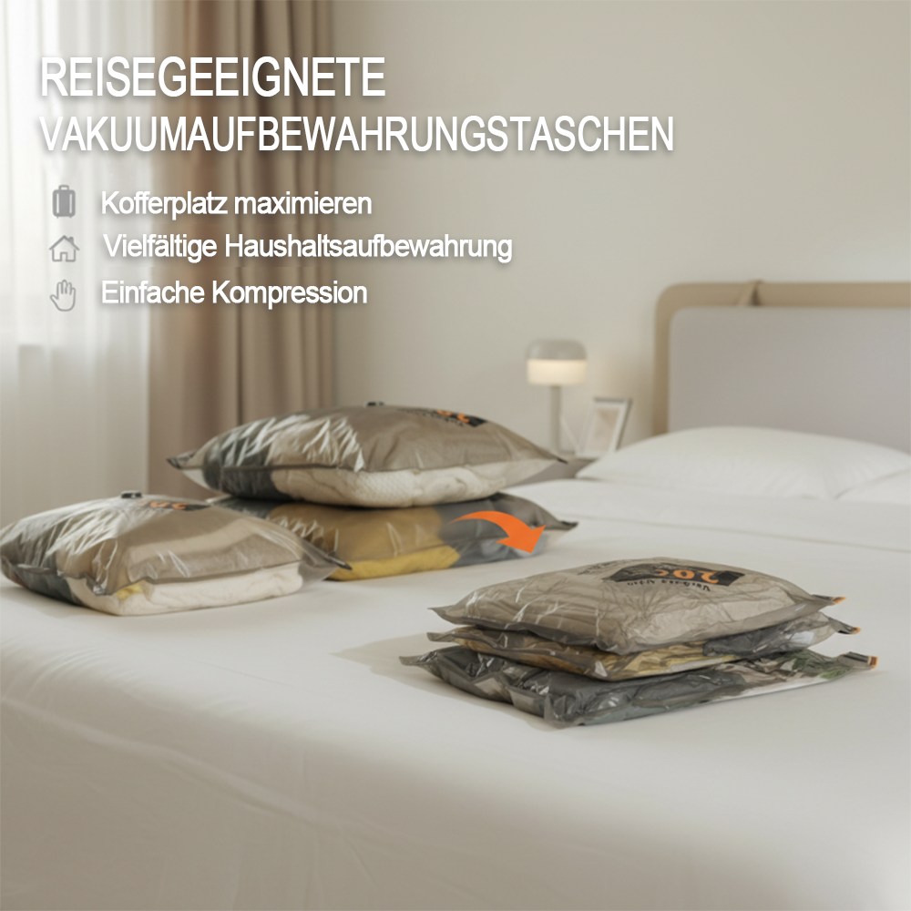 60% OFF DE Vakuum-Kompressionsbeutel für Reisen & Zuhause – Platzsparende Aufbewahrung für Kleidung 🧳🏠 (Copy)