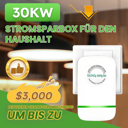 🥳2026 HOT SALE🥳🏠 Blitzverkauf – 50 % Rabatt! 🌟30KW Stromsparbox für Zuhause | Energie sparen & Stromkosten senken🔌