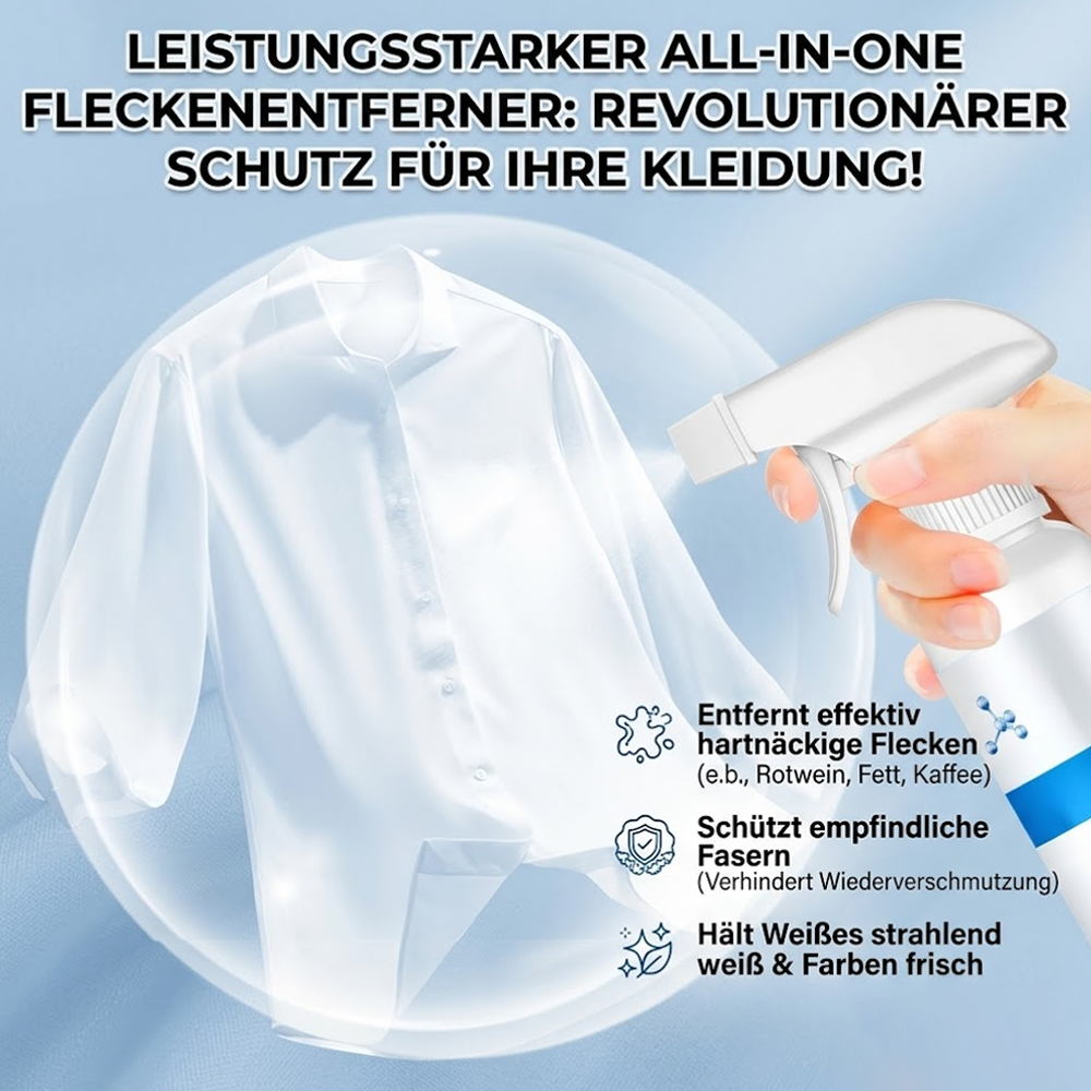 🏡50% Rabatt🎁 Leistungsstarker All-in-One Fleckenentferner für Kleidung