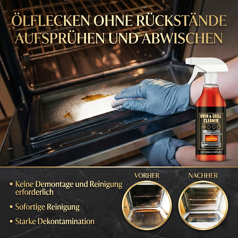🧼 JETZT 60 % RABATT! ✨ Ofen- und Grillreiniger-Spray – Löst Fett in 5 Minuten, kein Schrubben nötig & beseitigt Gerüche 🔥