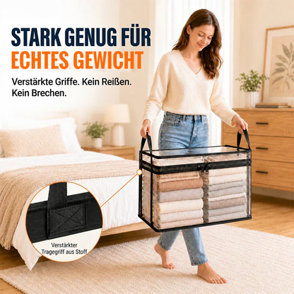 🔥Letzter Tag – 50 % Rabatt📦Tragbare, große, strapazierfähige, durchsichtige Aufbewahrungsbox aus dickem Kunststoff mit Klappdeckel | Haushalt, Reisen & Camping