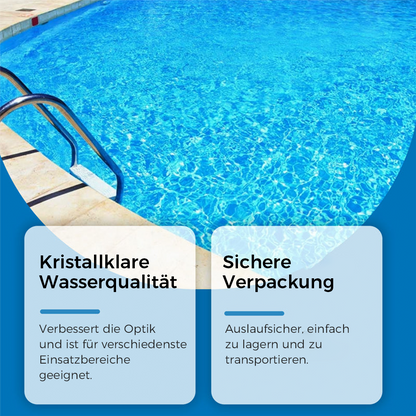 Schwimmbadreinigungsflüssigkeit – effektiv gegen Algen & Trübungen – für klare, hygienisch saubere Becken – ideal für Aufstell- & Folienbecken🏊‍♂️💧