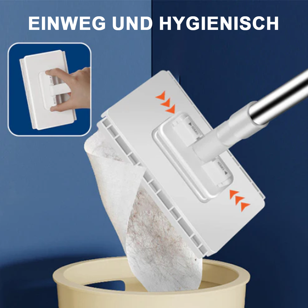 💥 LETZTER TAG! 50% RABATT 💥 Einweg-Staubmopp mit 5 wiederverwendbaren Bezügen 🧹✨  -Furzero®