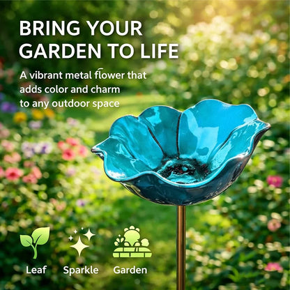 💖🎁 Geschenke zum Muttertag 2026 mit 49 % Rabatt 🎁Handgefertigter Metall-Gartenstecker mit Blume und Vogel 🐦