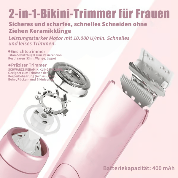 🩷Heißer Verkauf - 49% Rabatt🩷Comfort 2 in 1 Elektrischer Damenrasierer -Remifa®