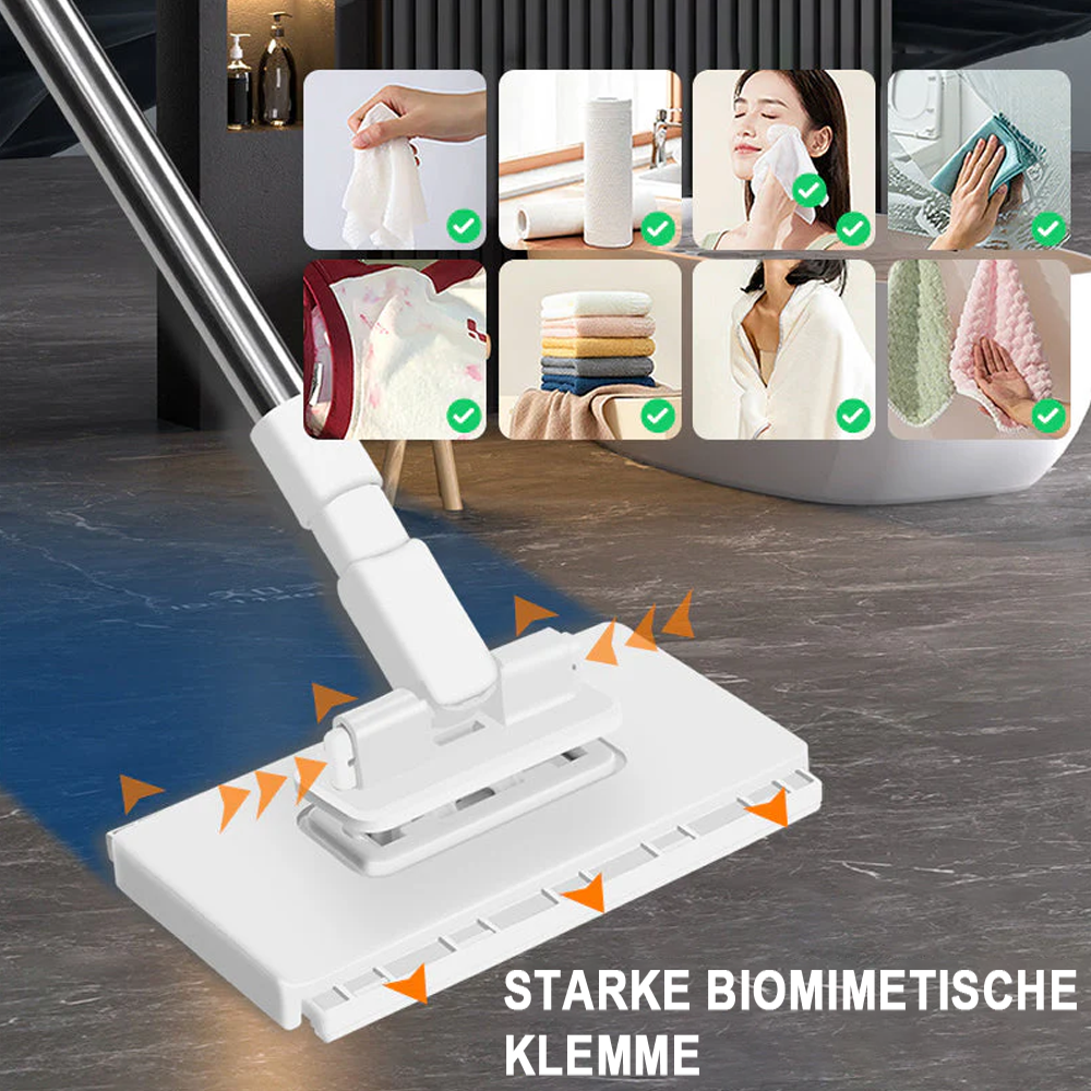 💥 LETZTER TAG! 50% RABATT 💥 Einweg-Staubmopp mit 5 wiederverwendbaren Bezügen 🧹✨  -Furzero®