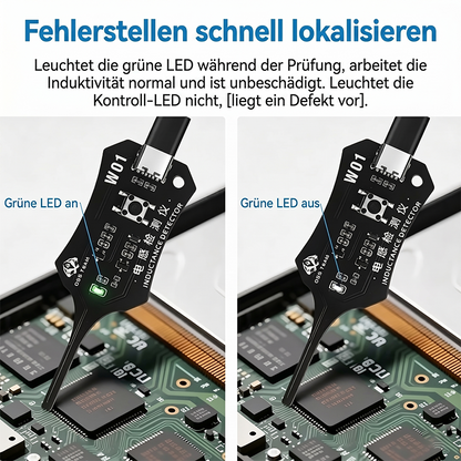 Elektromagnetisches Induktivitätsmessgerät für den Einsatz im Stromkreis