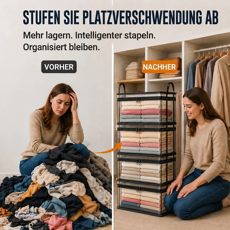 🔥Letzter Tag – 50 % Rabatt📦Tragbare, große, strapazierfähige, durchsichtige Aufbewahrungsbox aus dickem Kunststoff mit Klappdeckel | Haushalt, Reisen & Camping