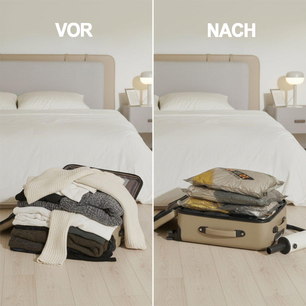 60% OFF DE Vakuum-Kompressionsbeutel für Reisen & Zuhause – Platzsparende Aufbewahrung für Kleidung 🧳🏠 (Copy)