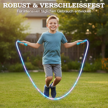 🕹️ KAUFE 2, ERHALTE 1 GRATIS! 🎉 LED-Leuchtseil zum Springen – 3 Lichtmodi, Verstellbare Länge & Rutschfester Griff ✨📦-Remifa®