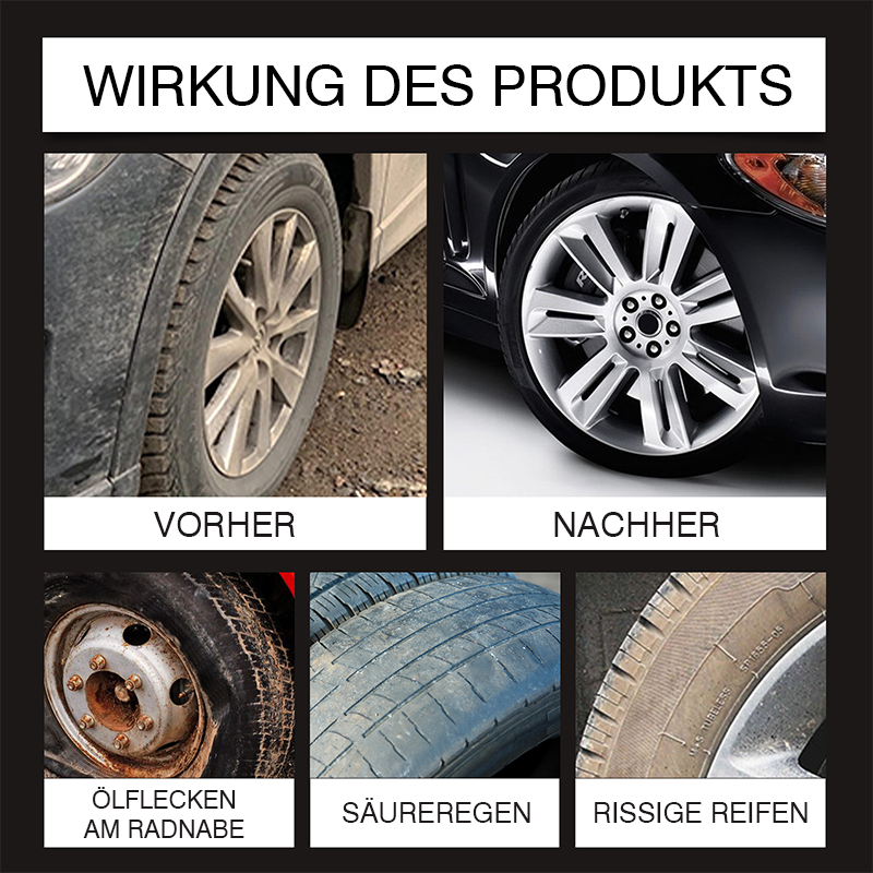 Leistungsstarkes Felgenreinigungs- und Aufbereitungswachs