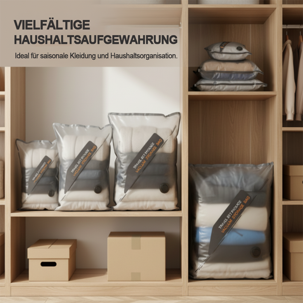 60% OFF DE Vakuum-Kompressionsbeutel für Reisen & Zuhause – Platzsparende Aufbewahrung für Kleidung 🧳🏠 (Copy)
