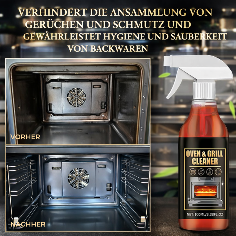 🧼 JETZT 60 % RABATT! ✨ Ofen- und Grillreiniger-Spray – Löst Fett in 5 Minuten, kein Schrubben nötig & beseitigt Gerüche 🔥