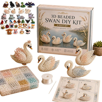 🏆Zeitlich begrenztes Angebot: 49 % Rabatt🧵✨Kleines 3D-Perlen-Tier-Bastelset