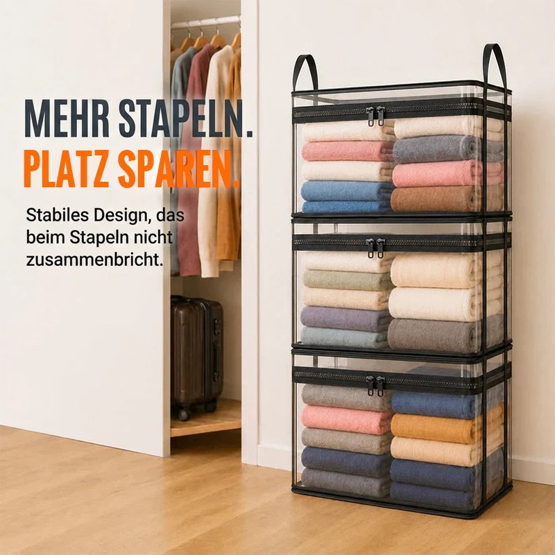 🔥Letzter Tag – 50 % Rabatt📦Tragbare, große, strapazierfähige, durchsichtige Aufbewahrungsbox aus dickem Kunststoff mit Klappdeckel | Haushalt, Reisen & Camping