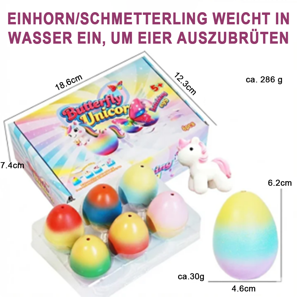 🐣🦄 Wachsende Oster-Überraschungs-Eier – Schlüpfende Tierfiguren im Wasser (Dino, Einhorn & mehr)
