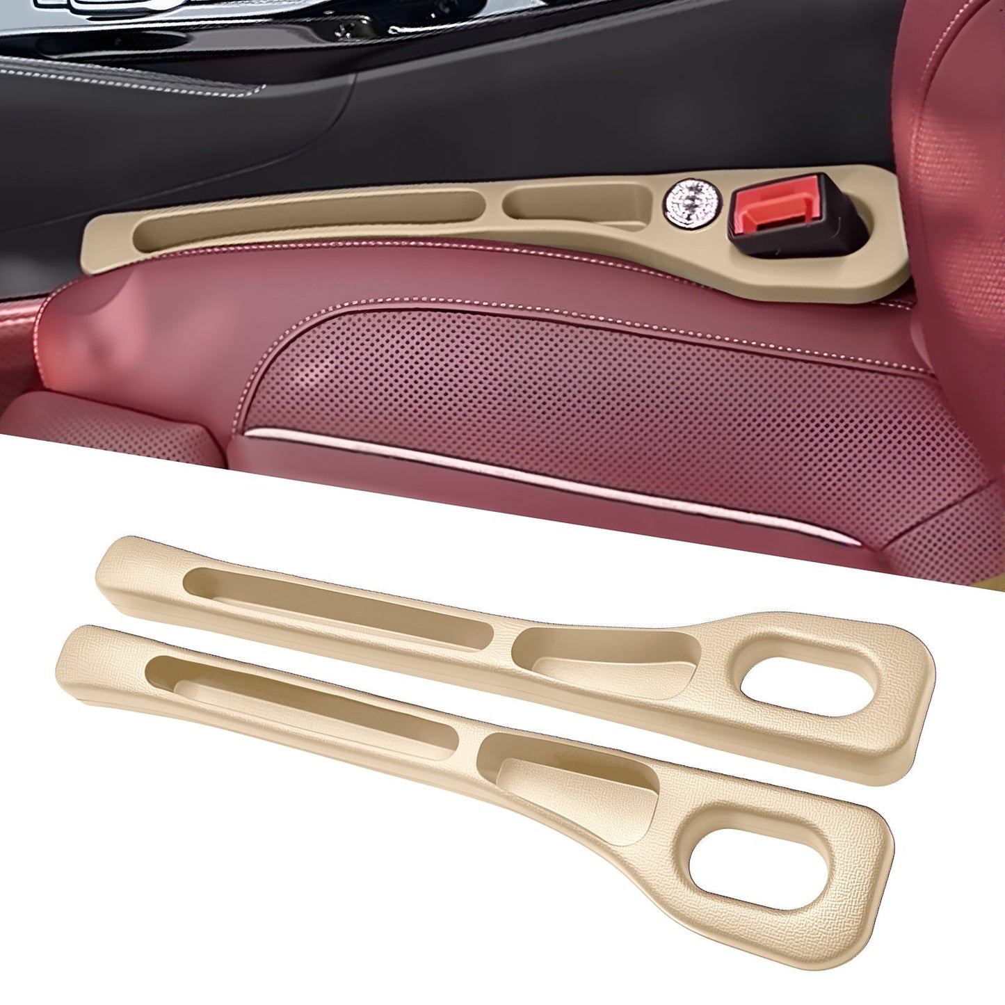 60% OFF🚗Nie wieder das Handy zwischen den Autositzen verlieren💺🌟Universeller Sitzlücken-Füller • Organizer mit Doppel-Fach🌟