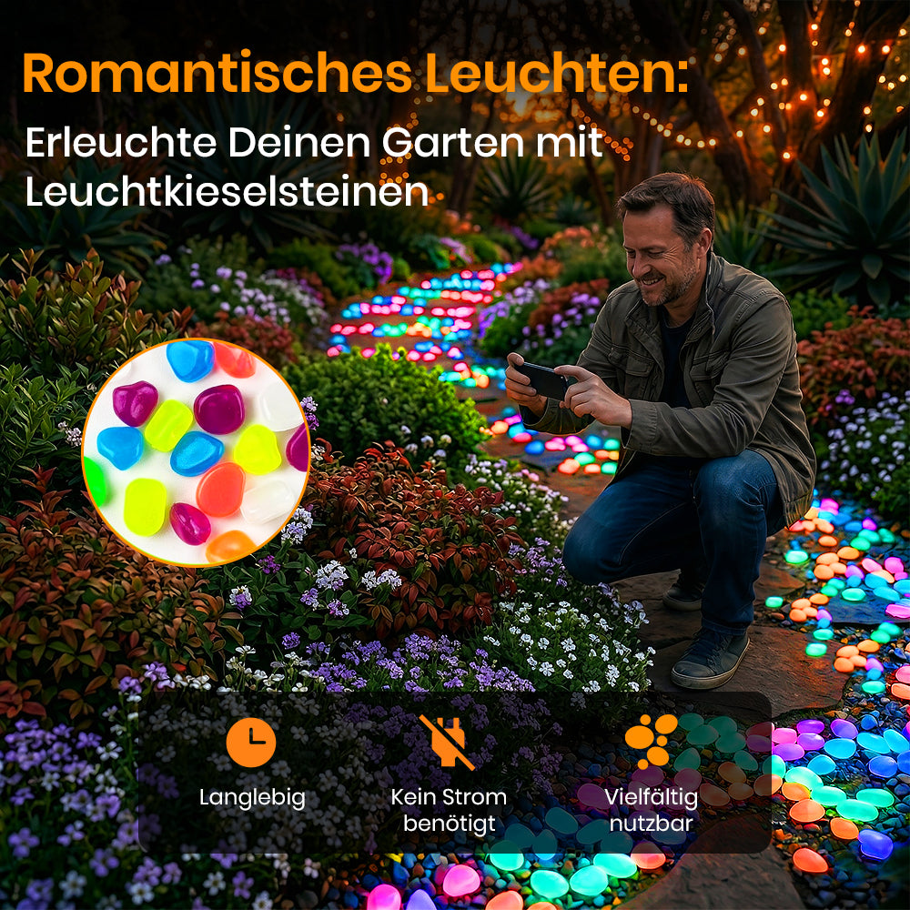 🏆Flash-Sale⚡Selbstleuchtende Steine – beleuchten Sie Ihre Außenumgebung mit einem bezaubernden Schein!