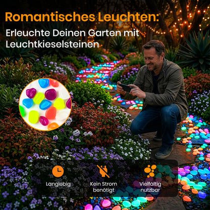🏆Flash-Sale⚡Selbstleuchtende Steine – beleuchten Sie Ihre Außenumgebung mit einem bezaubernden Schein!
