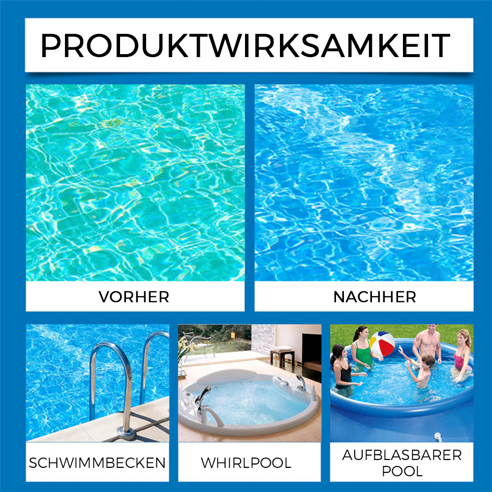 Schwimmbadreinigungsflüssigkeit – effektiv gegen Algen & Trübungen – für klare, hygienisch saubere Becken – ideal für Aufstell- & Folienbecken🏊‍♂️💧