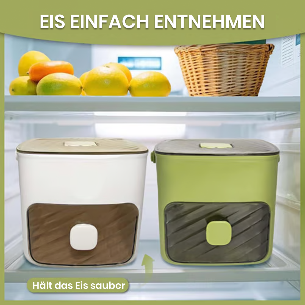 🔥Sommer-Sonderangebot 50 % Rabatt🧊Tragbarer Eisbereiter mit Deckel und Aufbewahrungsbox (48 Eiswürfel).
