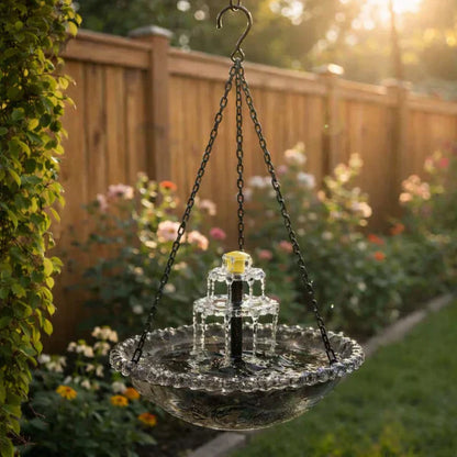 🔥💐 FRÜHLINGSTAG SALE - 50 % RABATT ⚡ ÜBER 50.000 VERKAUFT! 🐦 Solar Hänge-Vogelbad – Brunnen oder Vogelfutterspender