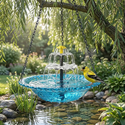 🔥💐 FRÜHLINGSTAG SALE - 50 % RABATT ⚡ ÜBER 50.000 VERKAUFT! 🐦 Solar Hänge-Vogelbad – Brunnen oder Vogelfutterspender