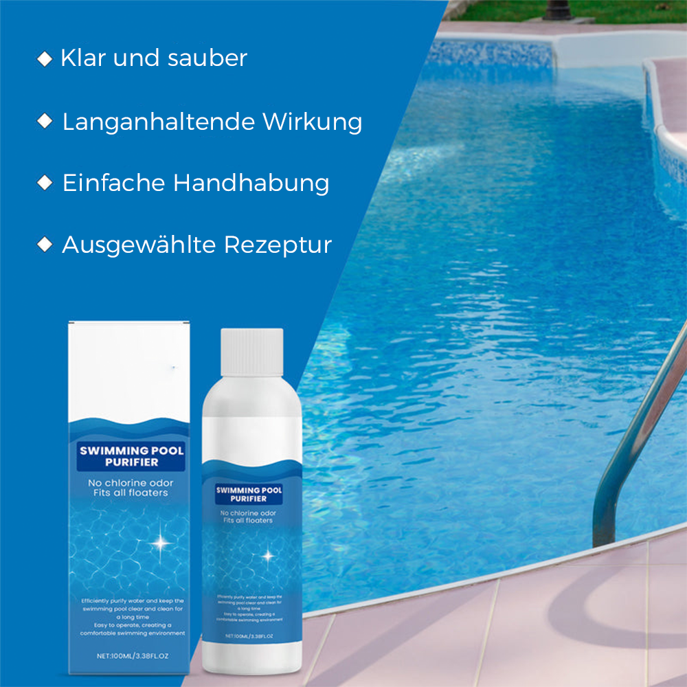Schwimmbadreinigungsflüssigkeit – effektiv gegen Algen & Trübungen – für klare, hygienisch saubere Becken – ideal für Aufstell- & Folienbecken🏊‍♂️💧