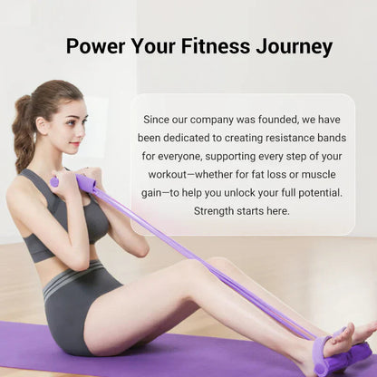 💪🏋️‍♀️ Multifunktionales Widerstandsband mit Fußpedal – Bauchmuskeltrainer, Beinübungen & Home-Fitness 🦵🔥 Jetzt stärker werden, Ganzkörper-Workout ohne Geräte – effizient, kompakt!