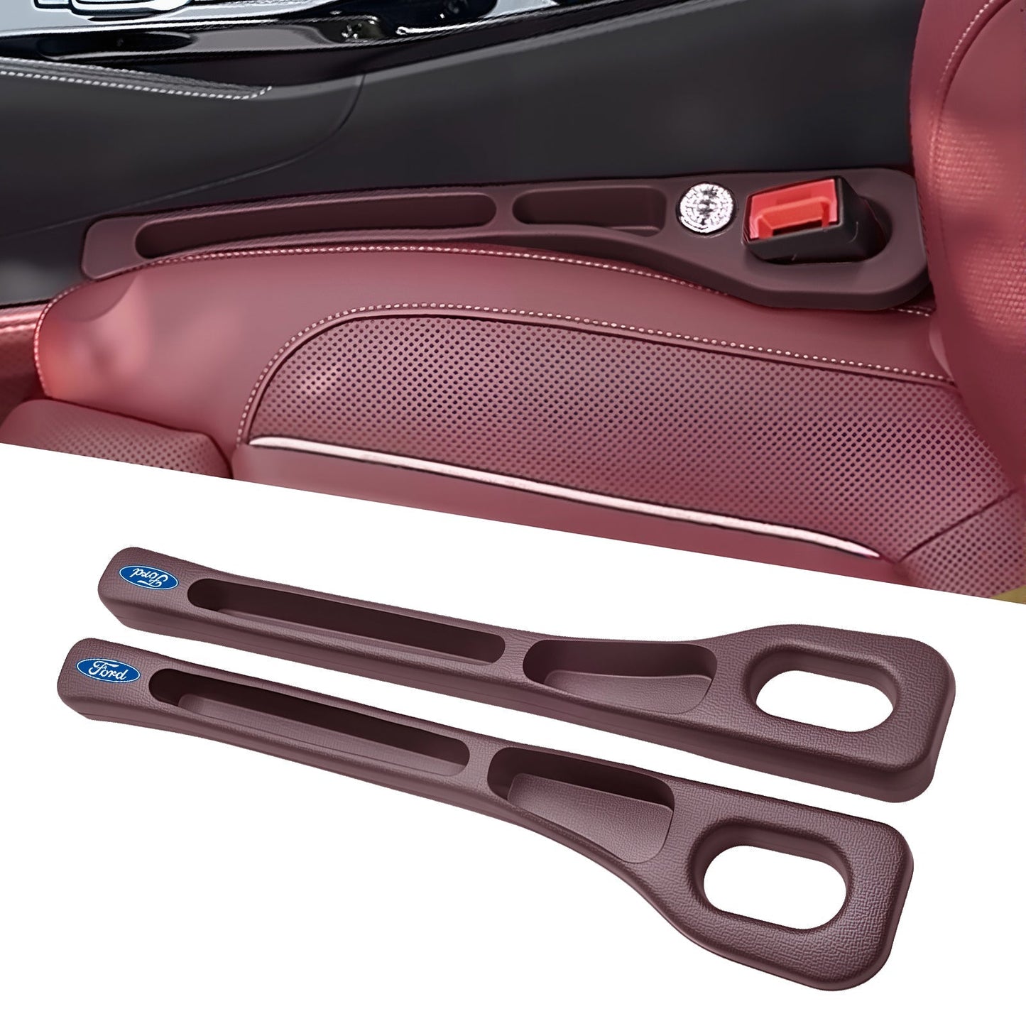 💺Nie wieder das Handy zwischen den Autositzen verlieren🚗🌟Universeller Sitzlücken-Füller • Organizer mit Doppel-Fach🌟