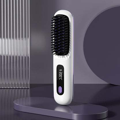 60% OFF DE💖Neujahrs-Sonderangebot: 50 % Rabatt💖 Kabelloser, keramisch beheizter Haarglätter-Kamm -Remifa® (Copy)