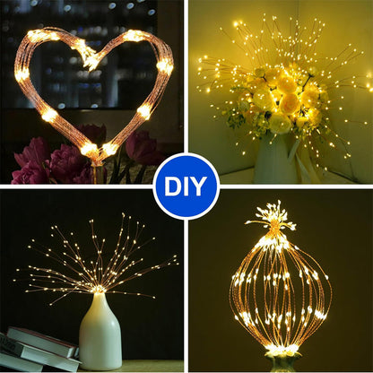 🔥Solange der Vorrat reicht 40 % Rabatt!🎉Solar-Feuerwerks-Lichterkette für Garten und Partys