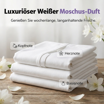 🌸🧺 5-in-1 Waschmittelkapseln mit weißem Moschus – entfernt Flecken & schont Fasern ✨💧 80 Stück, langanhaltend frisch, ideal für Haushalt & Reise.