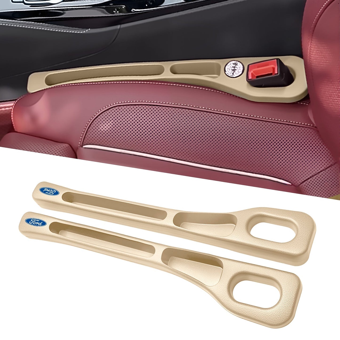 💺Nie wieder das Handy zwischen den Autositzen verlieren🚗🌟Universeller Sitzlücken-Füller • Organizer mit Doppel-Fach🌟
