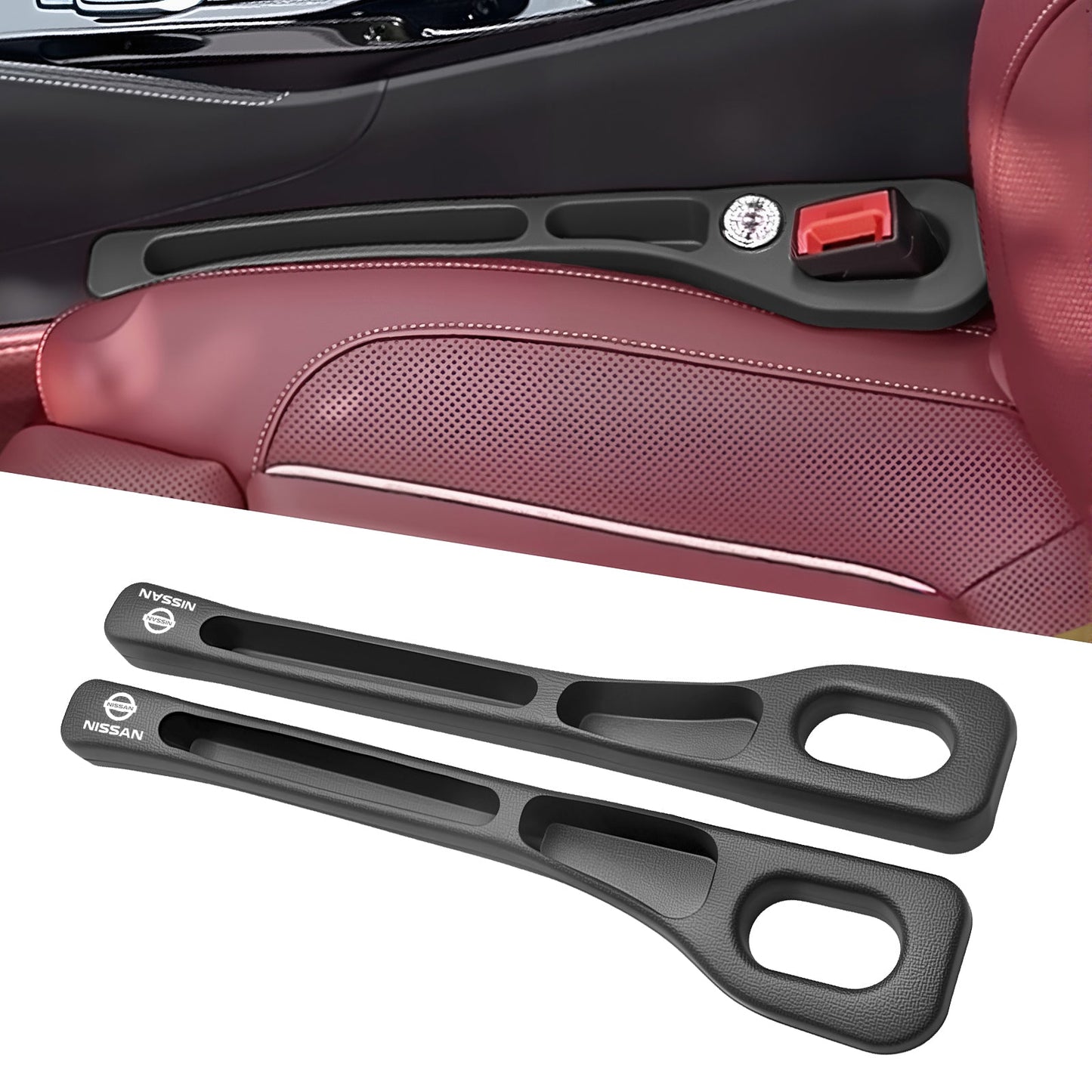 💺Nie wieder das Handy zwischen den Autositzen verlieren🚗🌟Universeller Sitzlücken-Füller • Organizer mit Doppel-Fach🌟