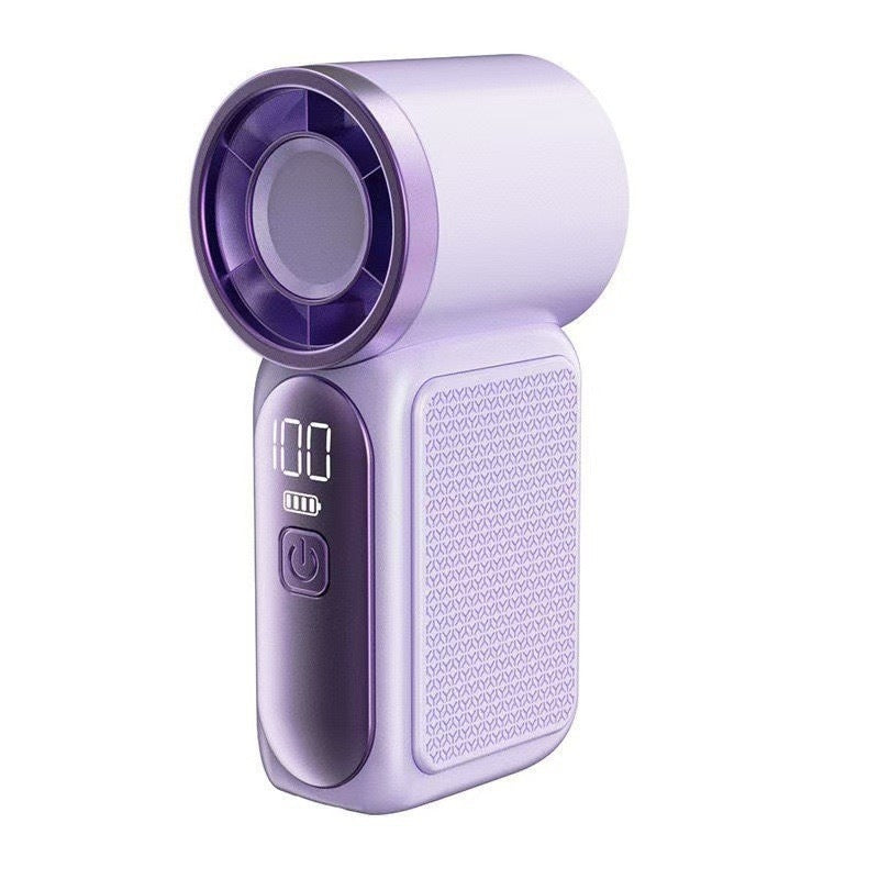 💨Mini-Handventilator mit LED-Anzeige –👍5-stufiger Turbo-Ventilator im Taschenformat.✨Über USB aufladbar, schnelle Kühlung für Reisen und beim Schminken. Das perfekte Geschenk.  Tragbare Kühlung