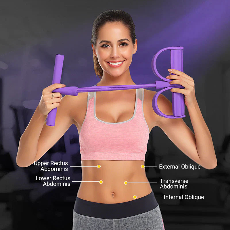 💪🏋️‍♀️ Multifunktionales Widerstandsband mit Fußpedal – Bauchmuskeltrainer, Beinübungen & Home-Fitness 🦵🔥 Jetzt stärker werden, Ganzkörper-Workout ohne Geräte – effizient, kompakt!
