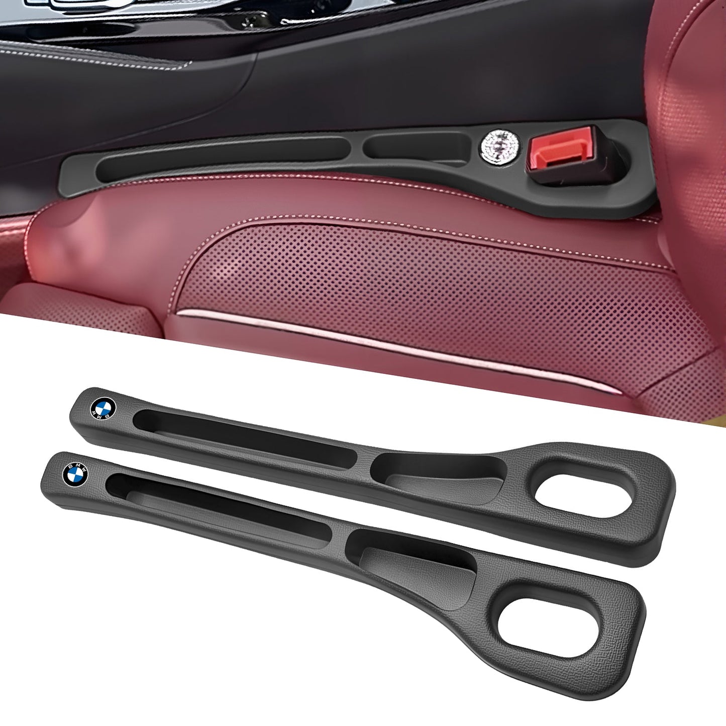 💺Nie wieder das Handy zwischen den Autositzen verlieren🚗🌟Universeller Sitzlücken-Füller • Organizer mit Doppel-Fach🌟