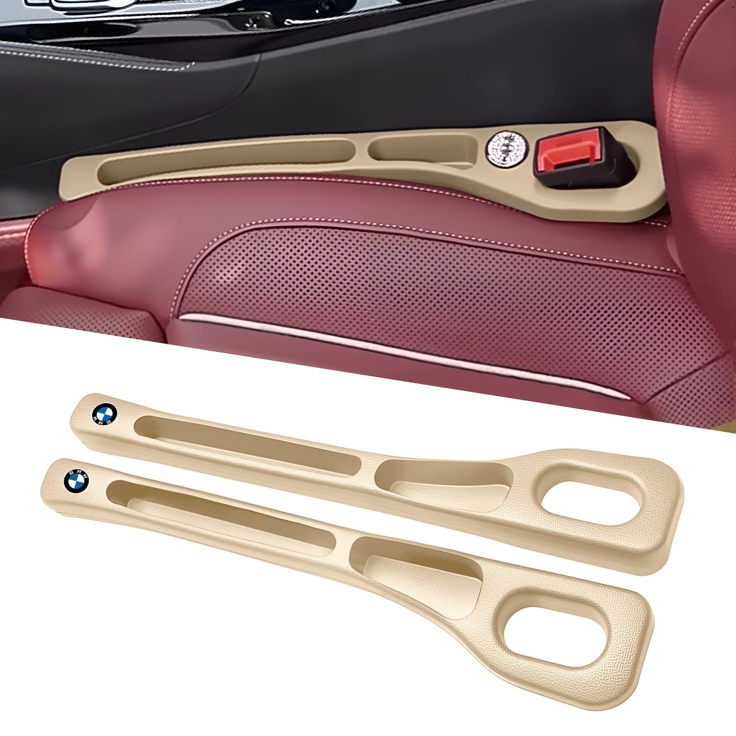 💺Nie wieder das Handy zwischen den Autositzen verlieren🚗🌟Universeller Sitzlücken-Füller • Organizer mit Doppel-Fach🌟